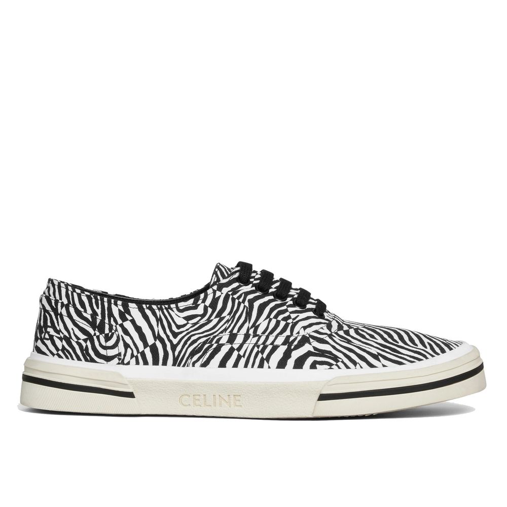 Celine Black Canvas Low Top Sneakers | Regal Royce