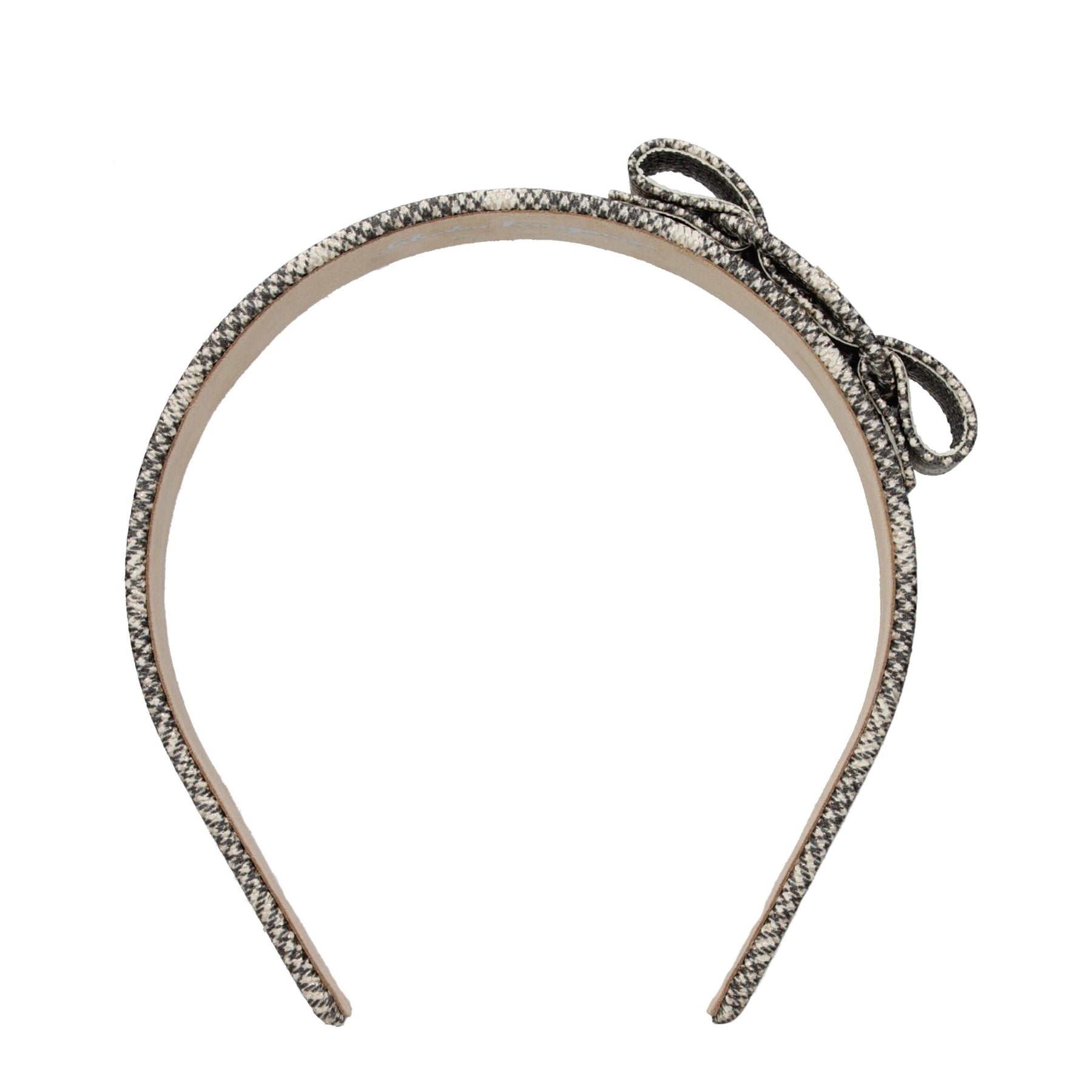 Salvatore Ferragamo Beige Leather Hair Bow | Regal Royce