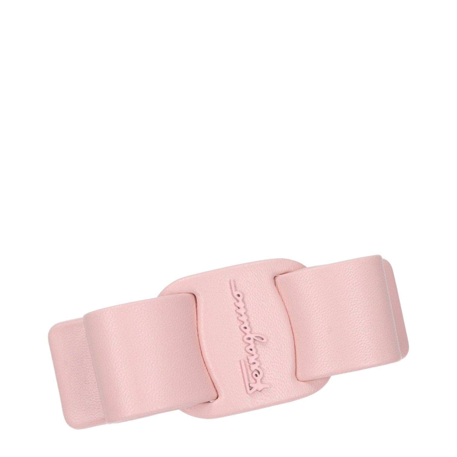 Salvatore Ferragamo Pink Leather Hair Clip | Regal Royce