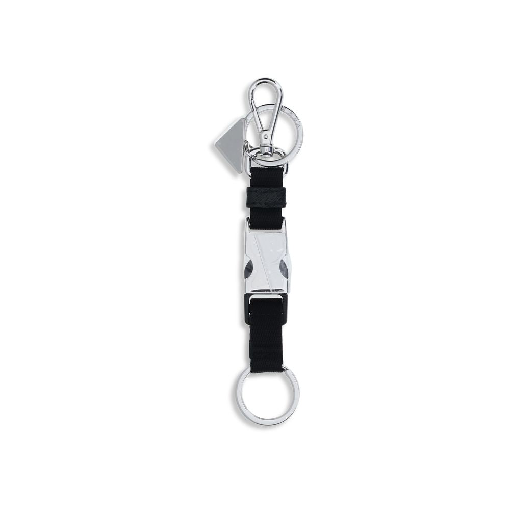 Prada Black Nylon Keychain | Regal Royce