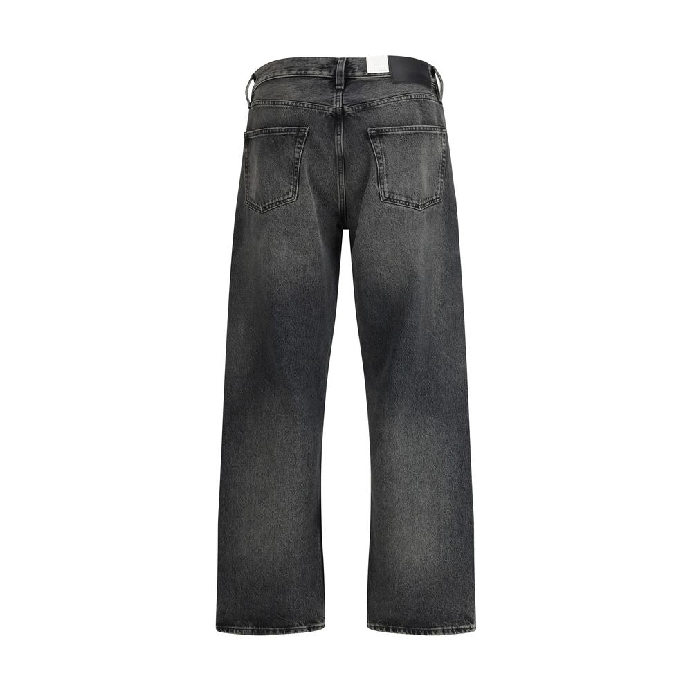 Sunflower Black Cotton Relaxed Fit Jeans | Regal Royce