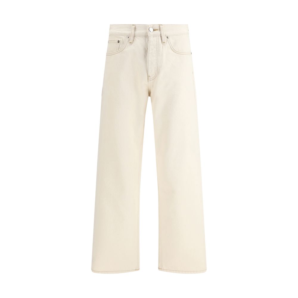 Sunflower Cream Cotton Relaxed Fit Jeans | Regal Royce