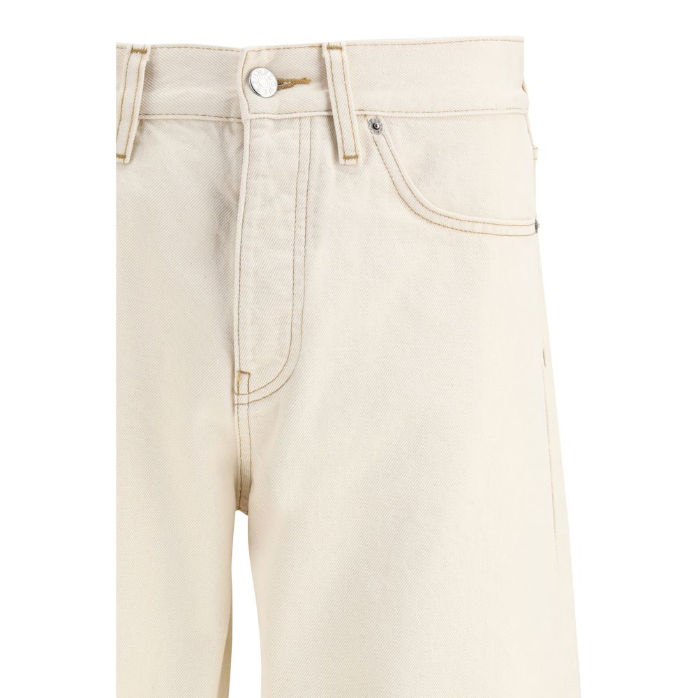Sunflower Cream Cotton Relaxed Fit Jeans | Regal Royce