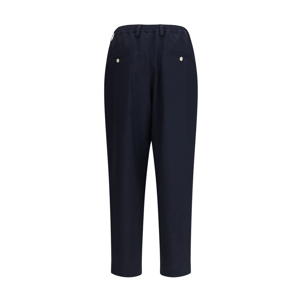 Marni Blue Merino Wool Casual Pants | Regal Royce