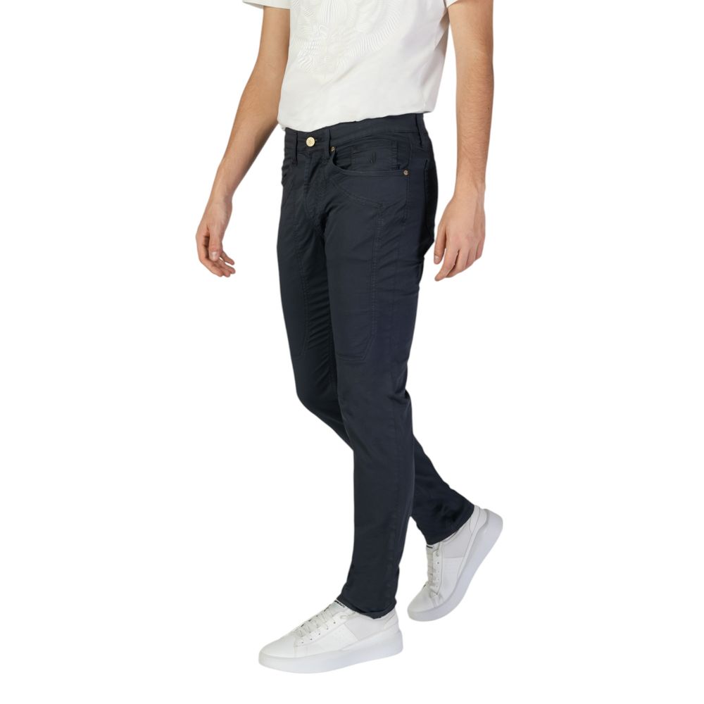 Jeckerson Blue Cotton Skinny Pants | Regal Royce