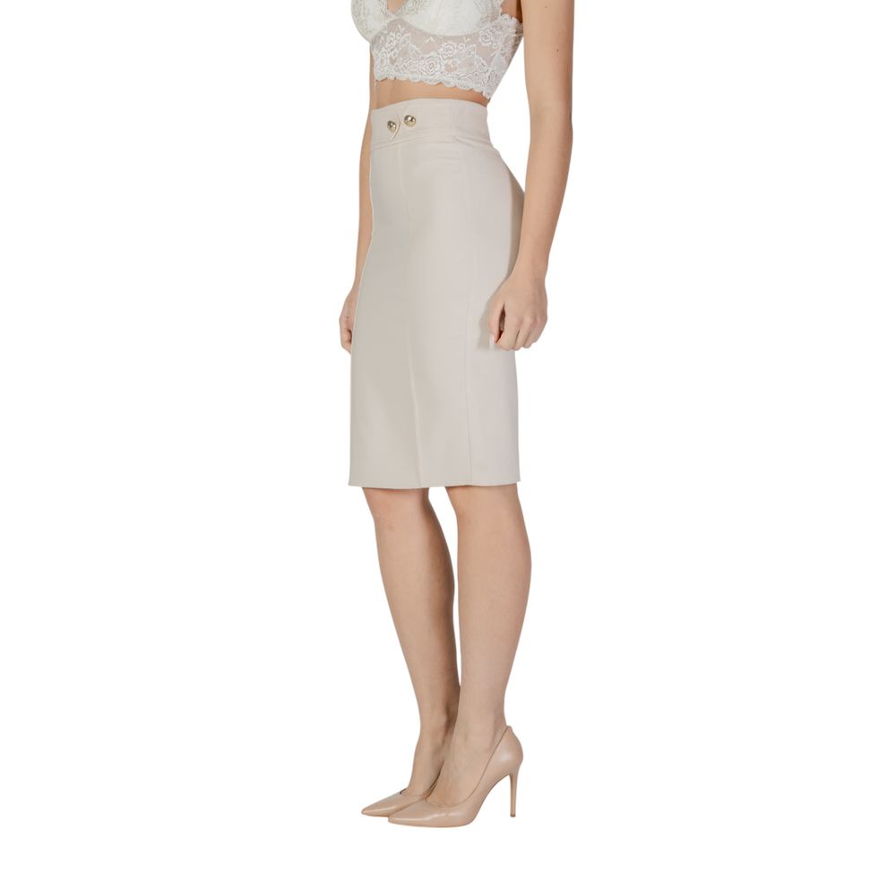 Rinascimento Beige Polyester Skirt Suit | Regal Royce