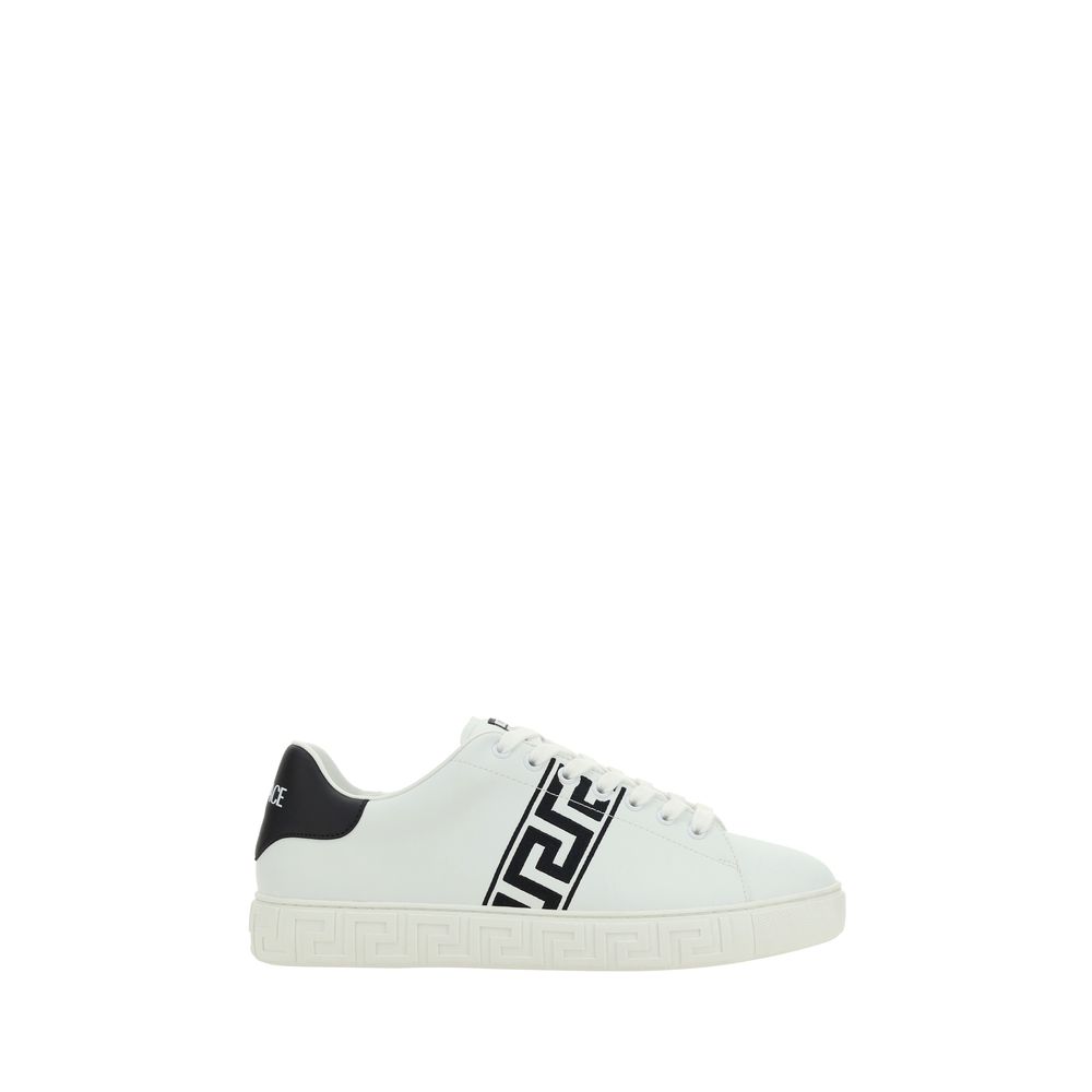 Versace White Rubber Low Top Sneakers | Regal Royce