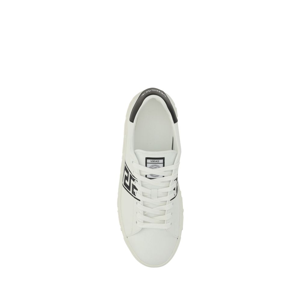 Versace White Rubber Low Top Sneakers | Regal Royce