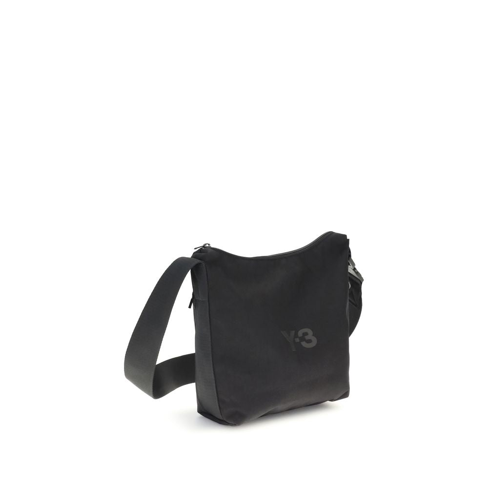 Y-3 Black Polyester Shoulder Bag | Regal Royce