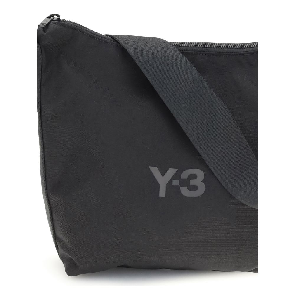 Y-3 Black Polyester Shoulder Bag | Regal Royce