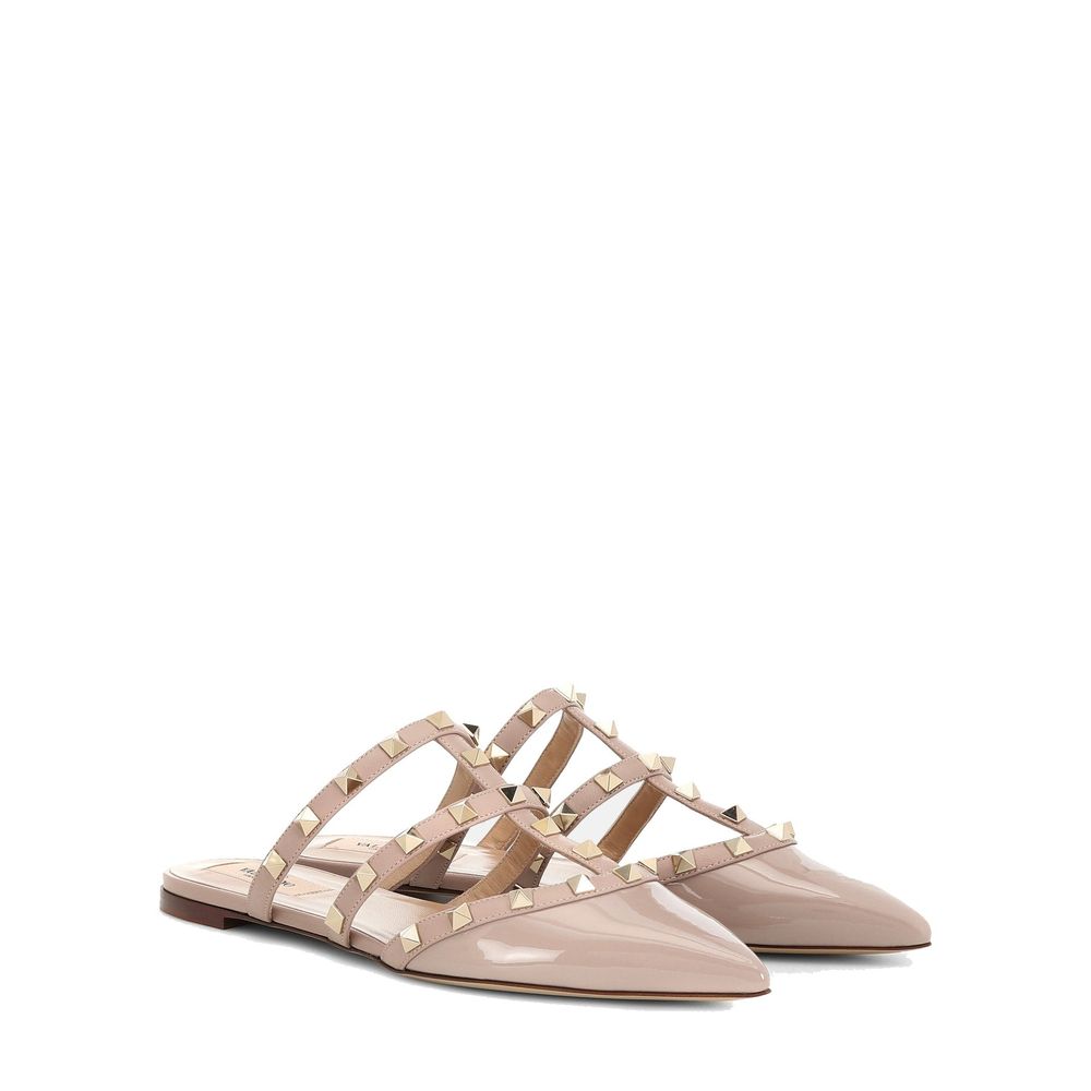 Valentino Garavani Beige Calfskin Ballet Flats | Regal Royce