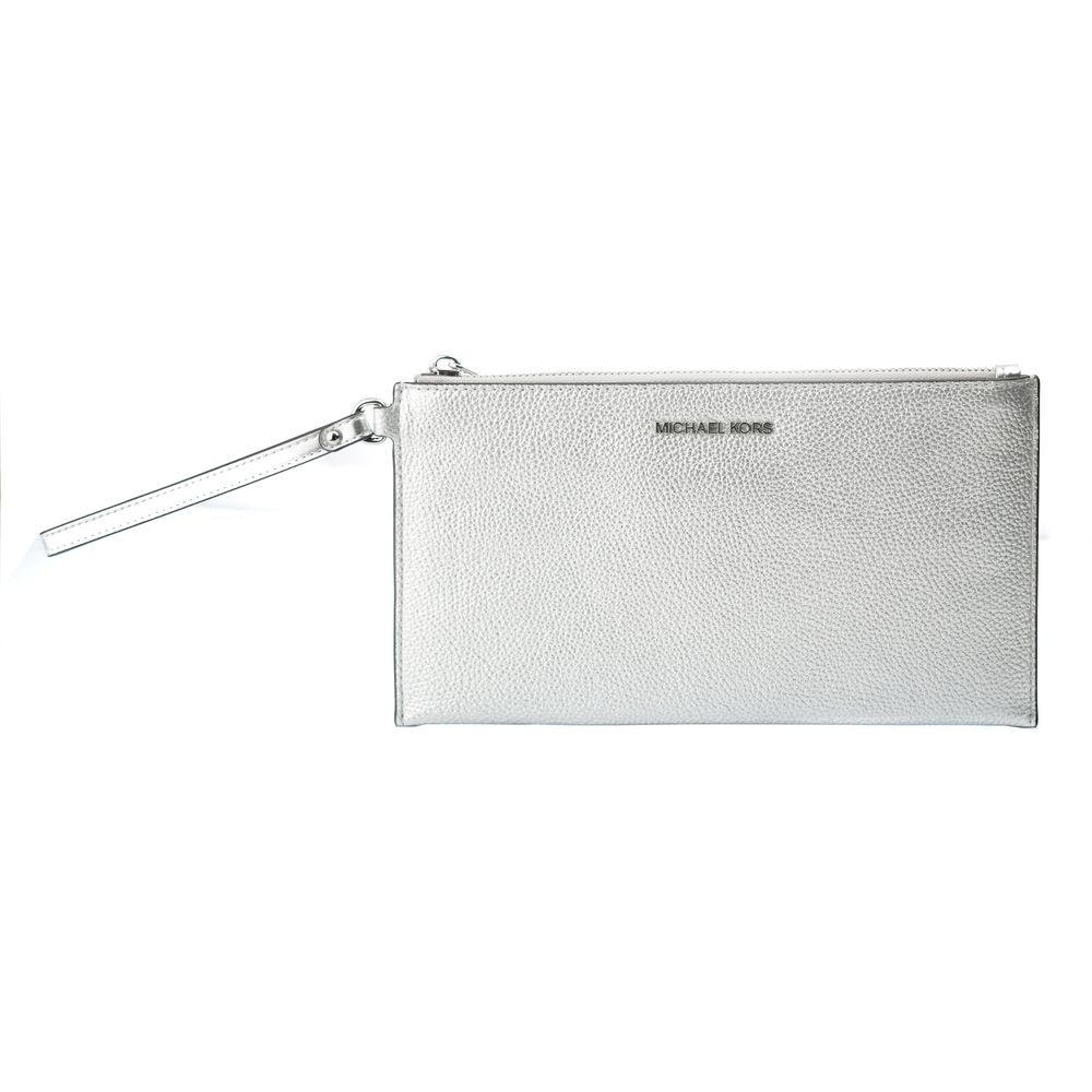 Michael Kors Gray Leather Clutch Bag | Regal Royce