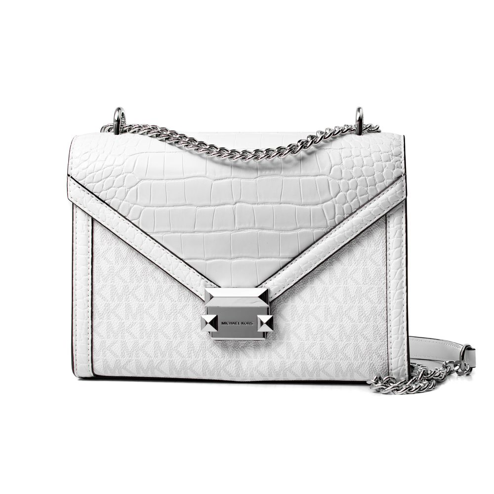 Michael Kors White Canvas Crossbody Bag | Regal Royce