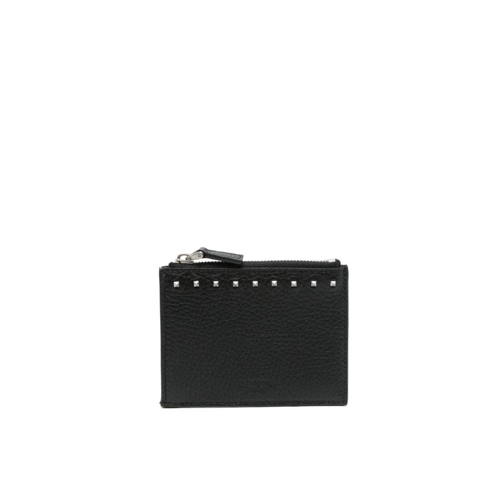 Valentino Garavani Black Calfskin Cardholder | Regal Royce