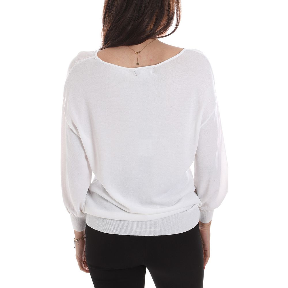 Yes Zee White Viscose Sweatshirt | Regal Royce