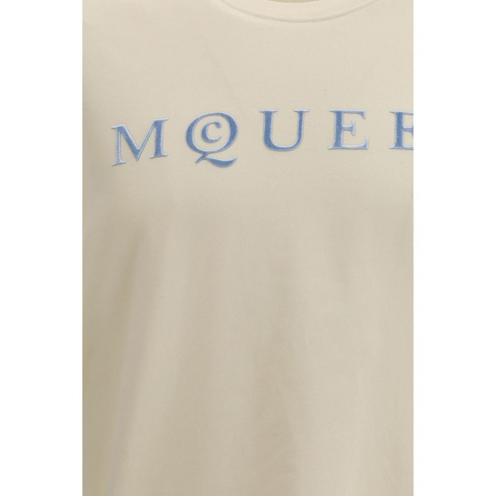 Alexander McQueen Cream Cotton T-Shirt | Regal Royce