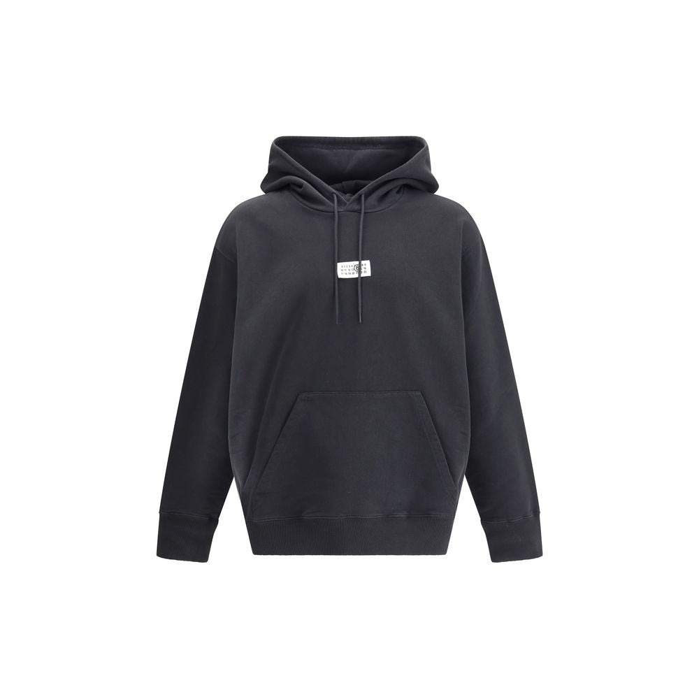 MM6 Black Cotton Sweatshirt | Regal Royce