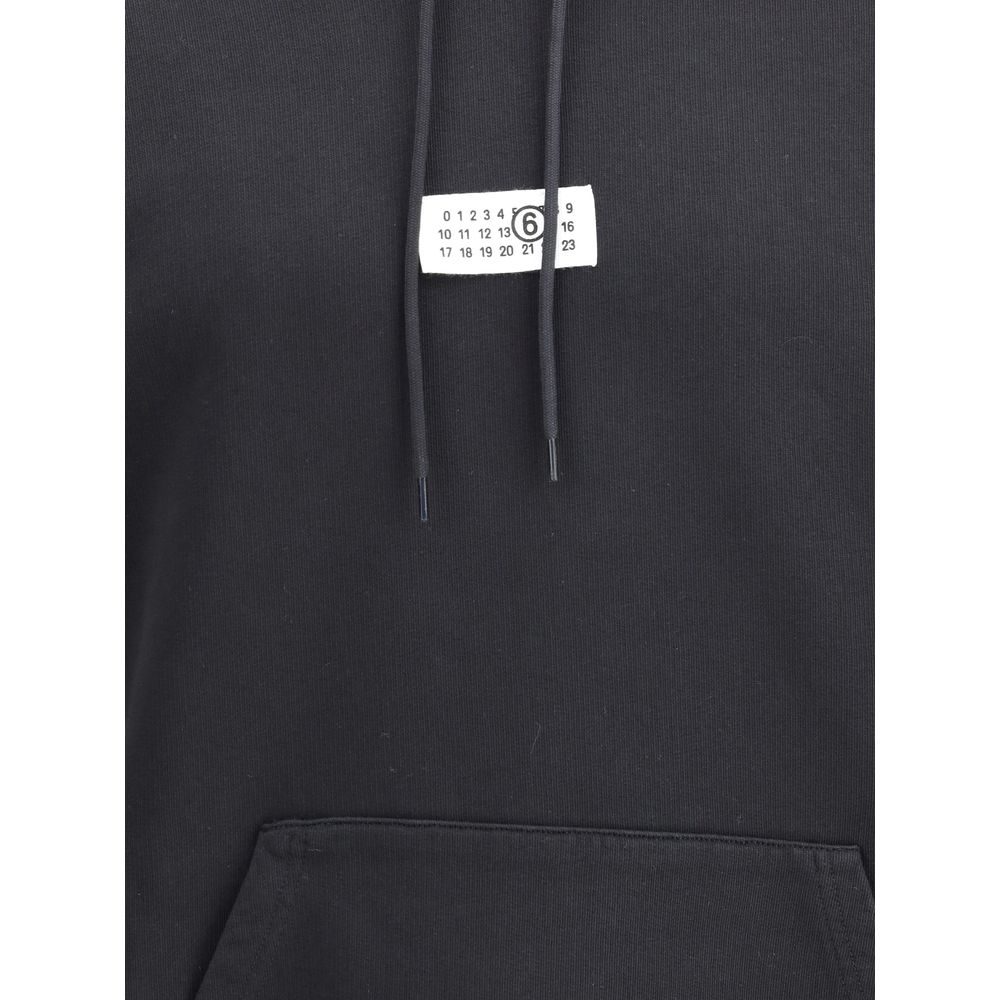 MM6 Black Cotton Sweatshirt | Regal Royce
