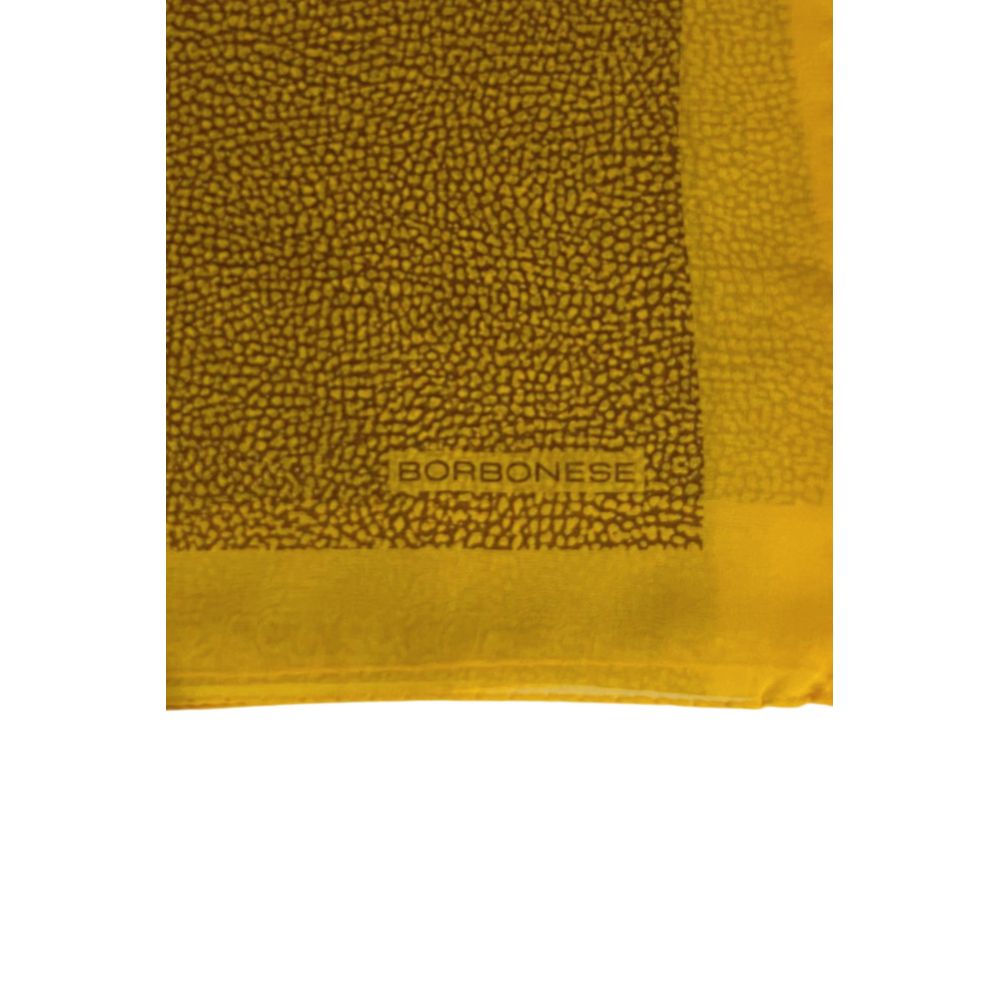 Borbonese Yellow Silk Women Scarf | Regal Royce