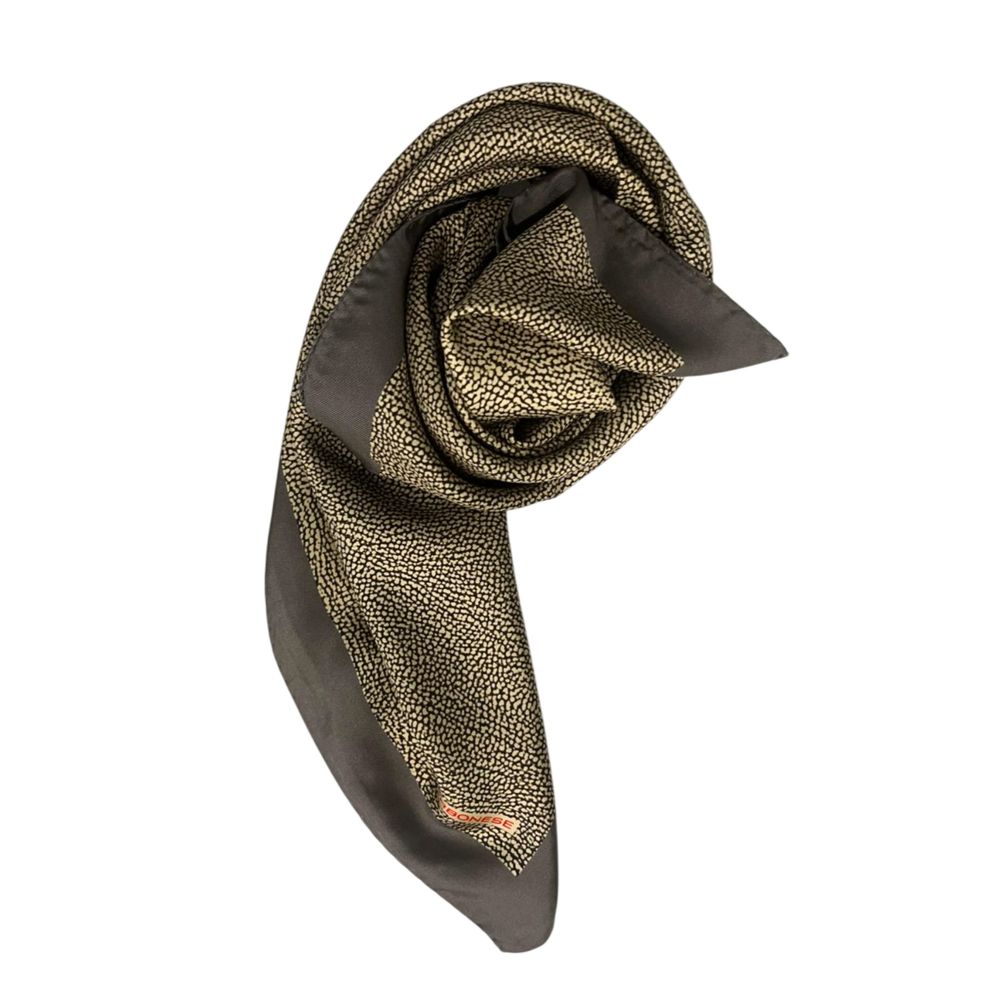 Borbonese Grey Silk Women Scarf | Regal Royce