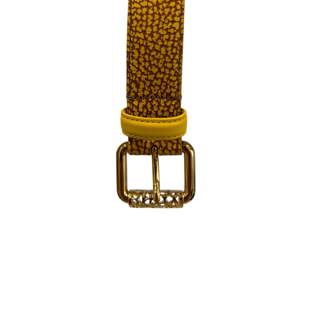 Borbonese Yellow Leather Women Belt | Regal Royce