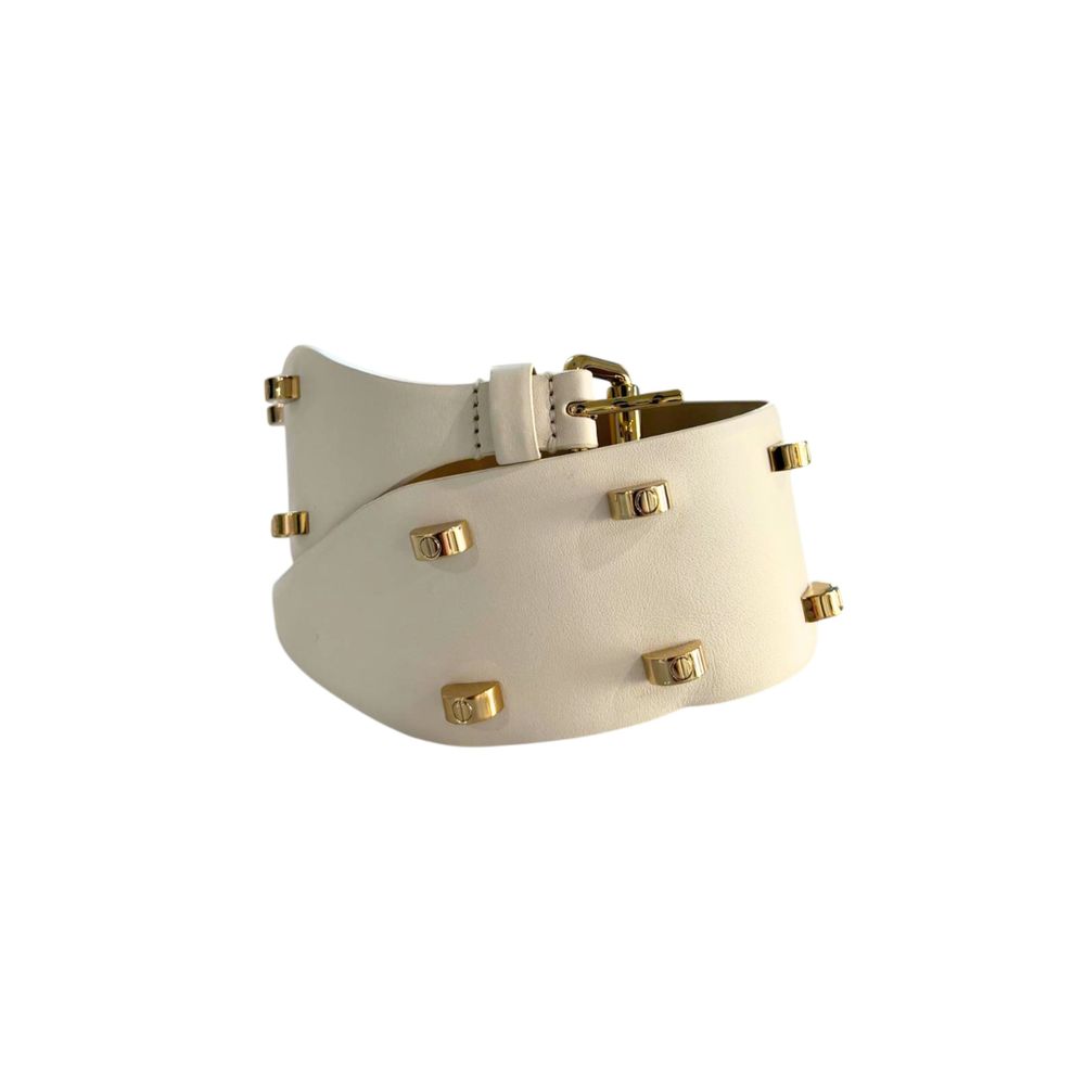 Borbonese White Genuine Leather Women Belt | Regal Royce