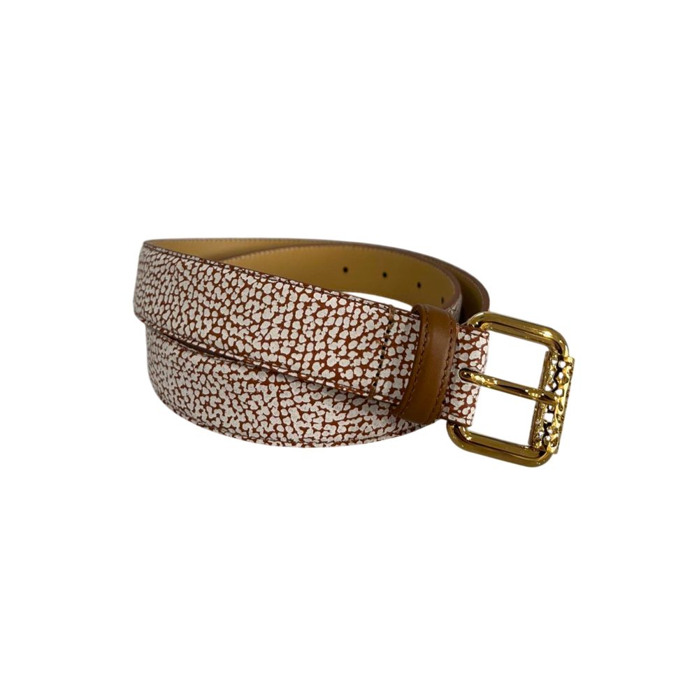 Borbonese Brown Leather Women Belt | Regal Royce