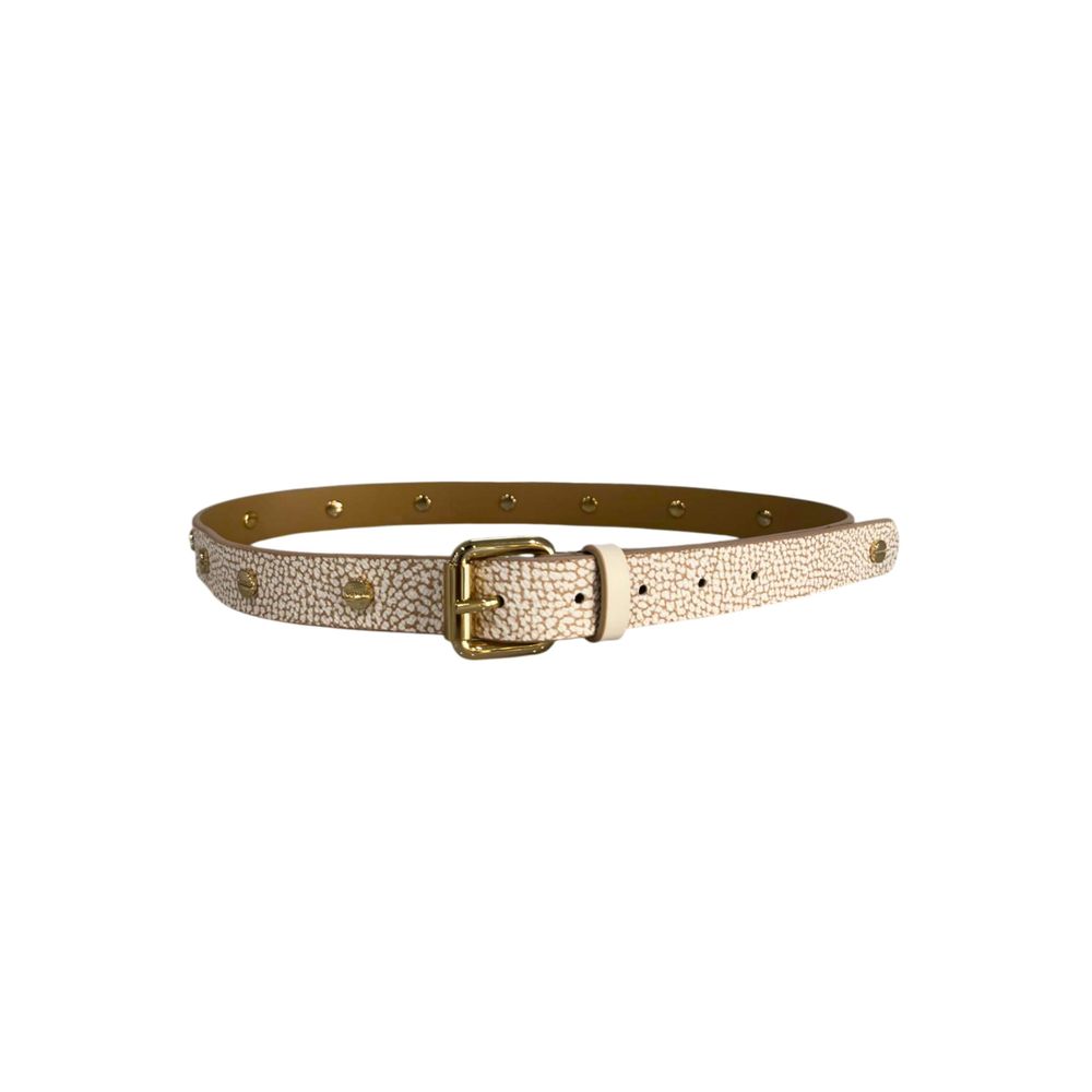 Borbonese Beige Polyvinyl Women's Belt | Regal Royce