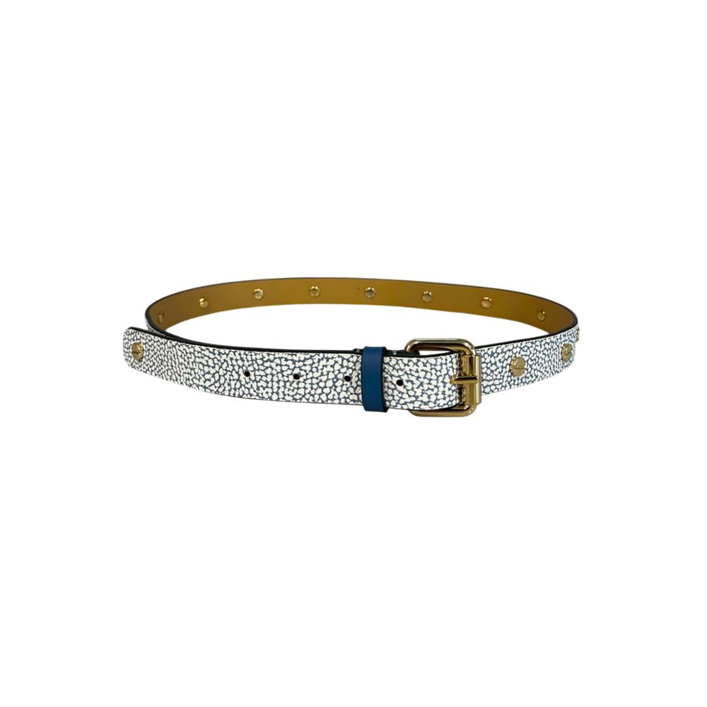 Borbonese Blue Polyvinyl Women's Belt | Regal Royce