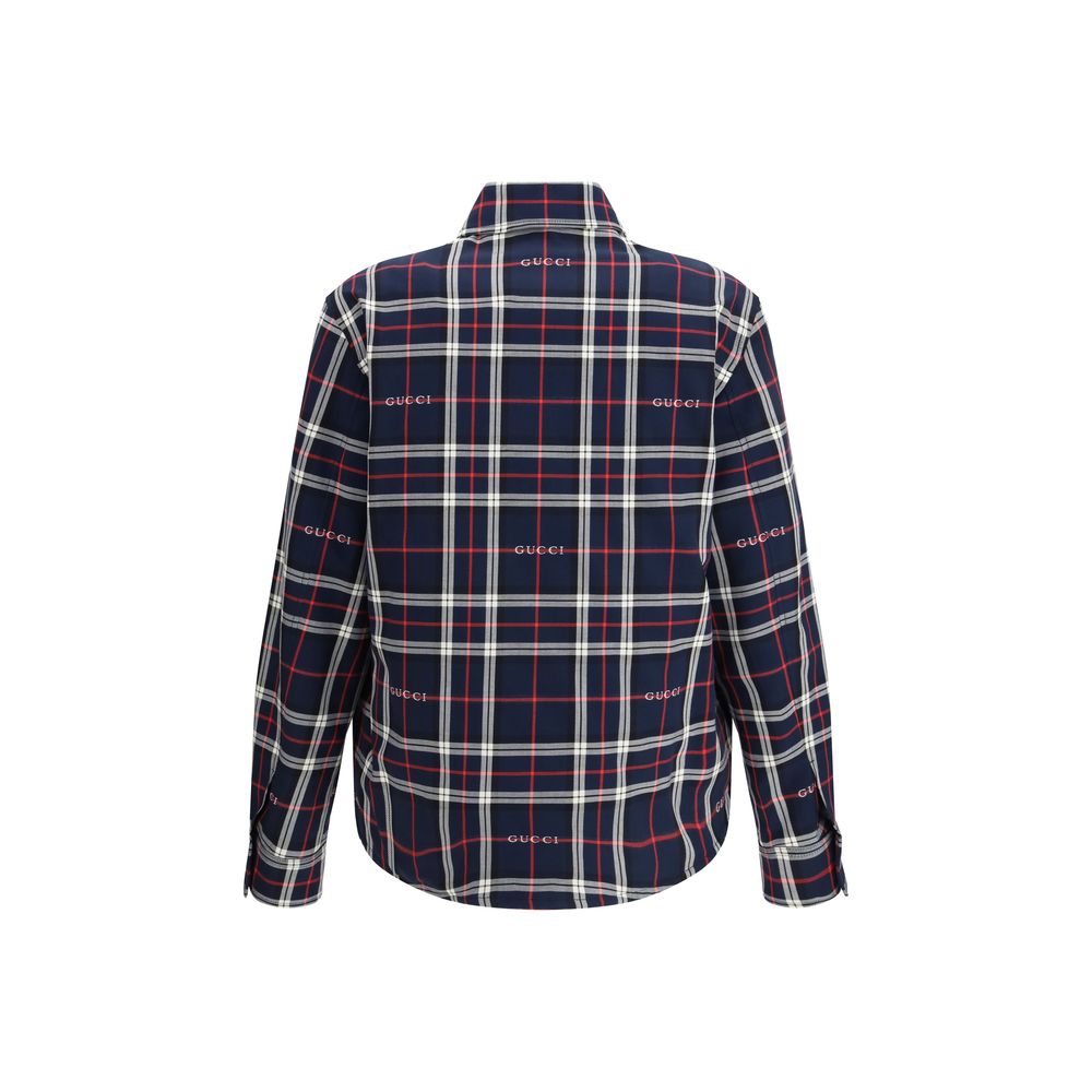 Gucci Blue Cotton Jackets And Coat | Regal Royce