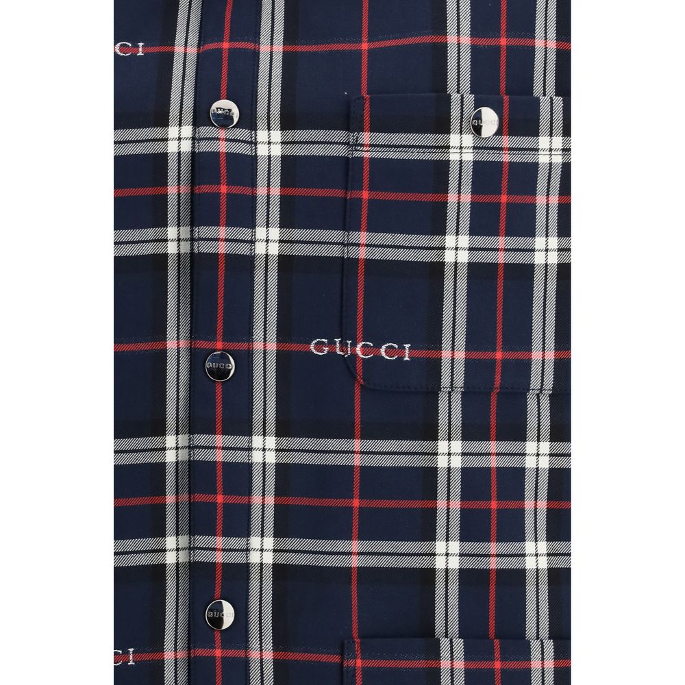 Gucci Blue Cotton Jackets And Coat | Regal Royce