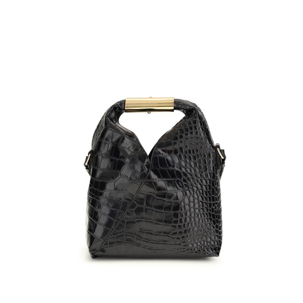 MM6 Black Calf Leather Bos Taurus Handbag | Regal Royce
