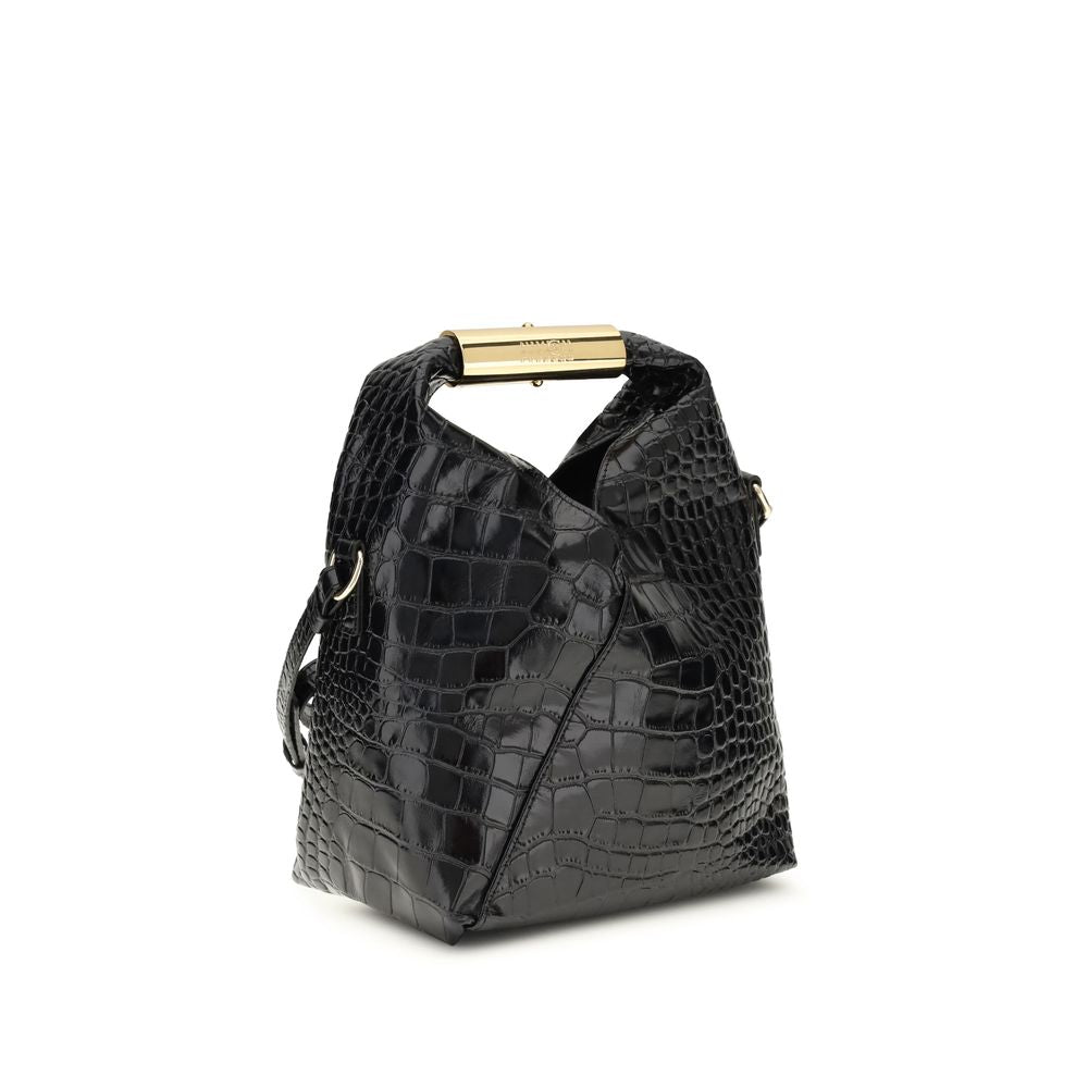 MM6 Black Calf Leather Bos Taurus Handbag | Regal Royce