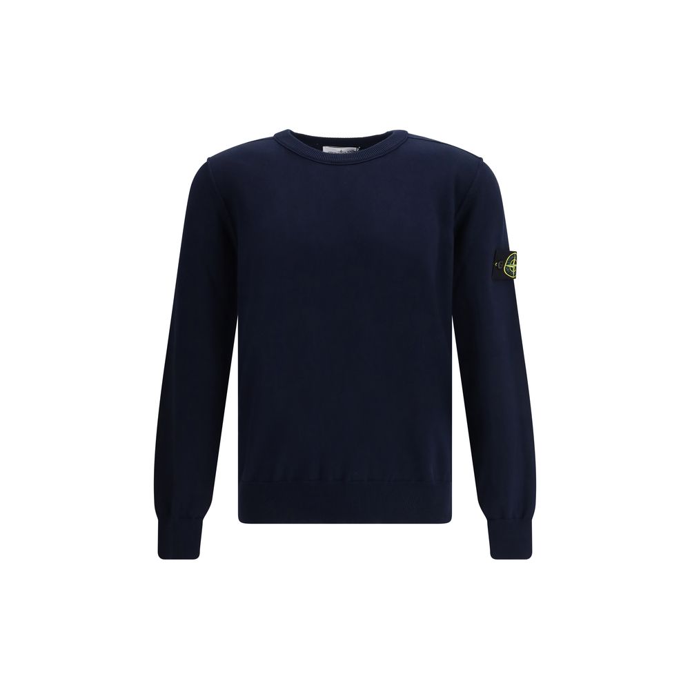 Stone Island Blue Cotton Sweatshirt | Regal Royce