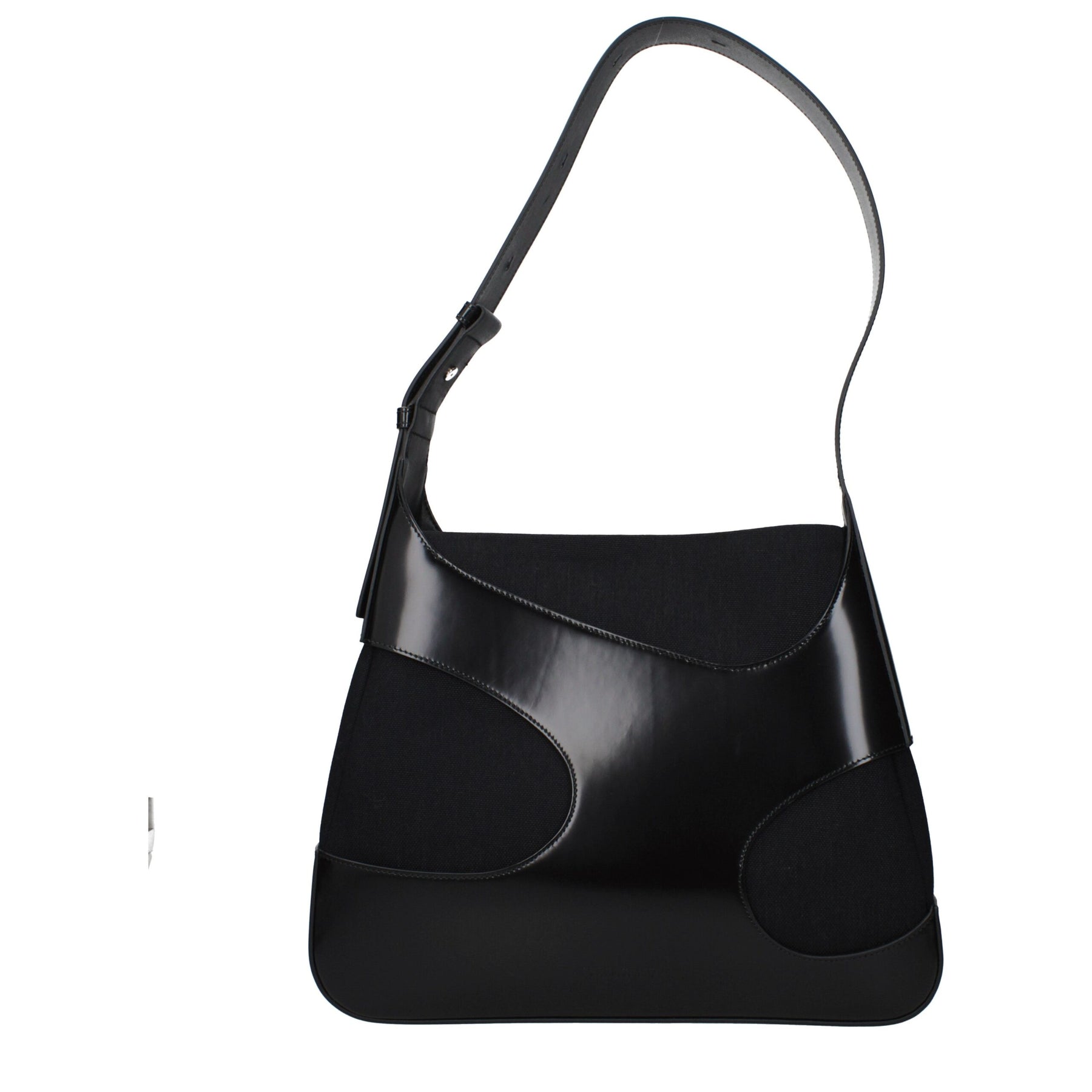 Salvatore Ferragamo Black Fabric Shoulder Bag | Regal Royce