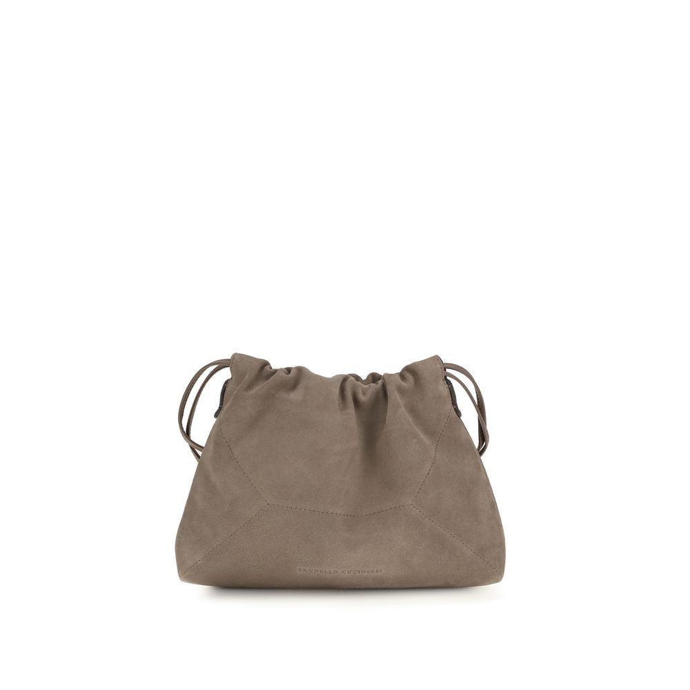 Brunello Cucinelli Beige Calf Leather Bos Taurus Clutch Bag | Regal Royce