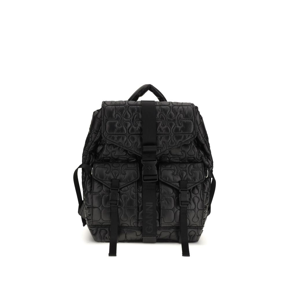 Ganni Black Polyamide Backpack | Regal Royce