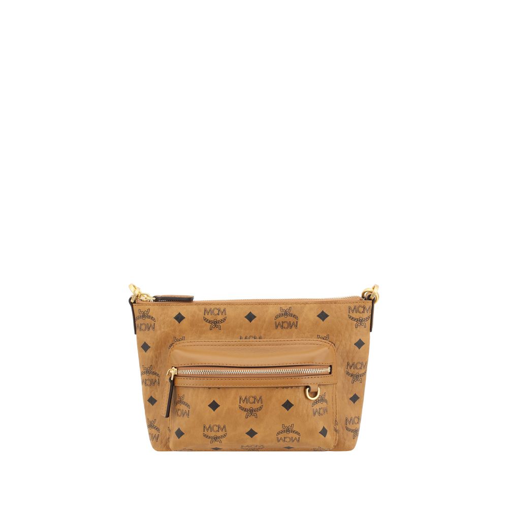 MCM Brown Calf Leather Bos Taurus Shoulder Bag | Regal Royce