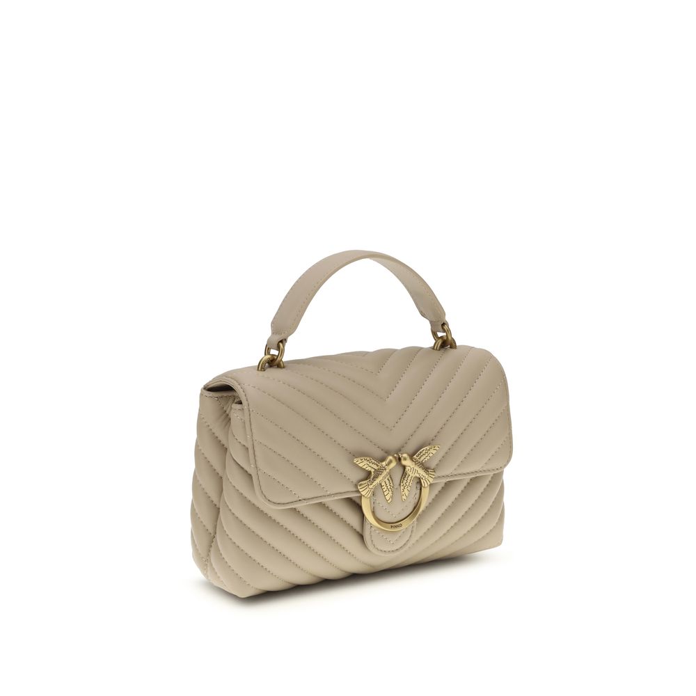 PINKO Beige Calf Leather Bos Taurus Handbag | Regal Royce