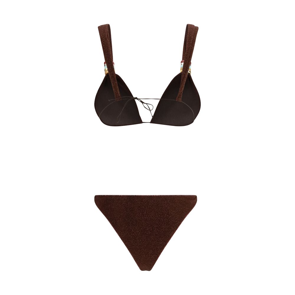Oséree Brown Polyamide Bikini | Regal Royce
