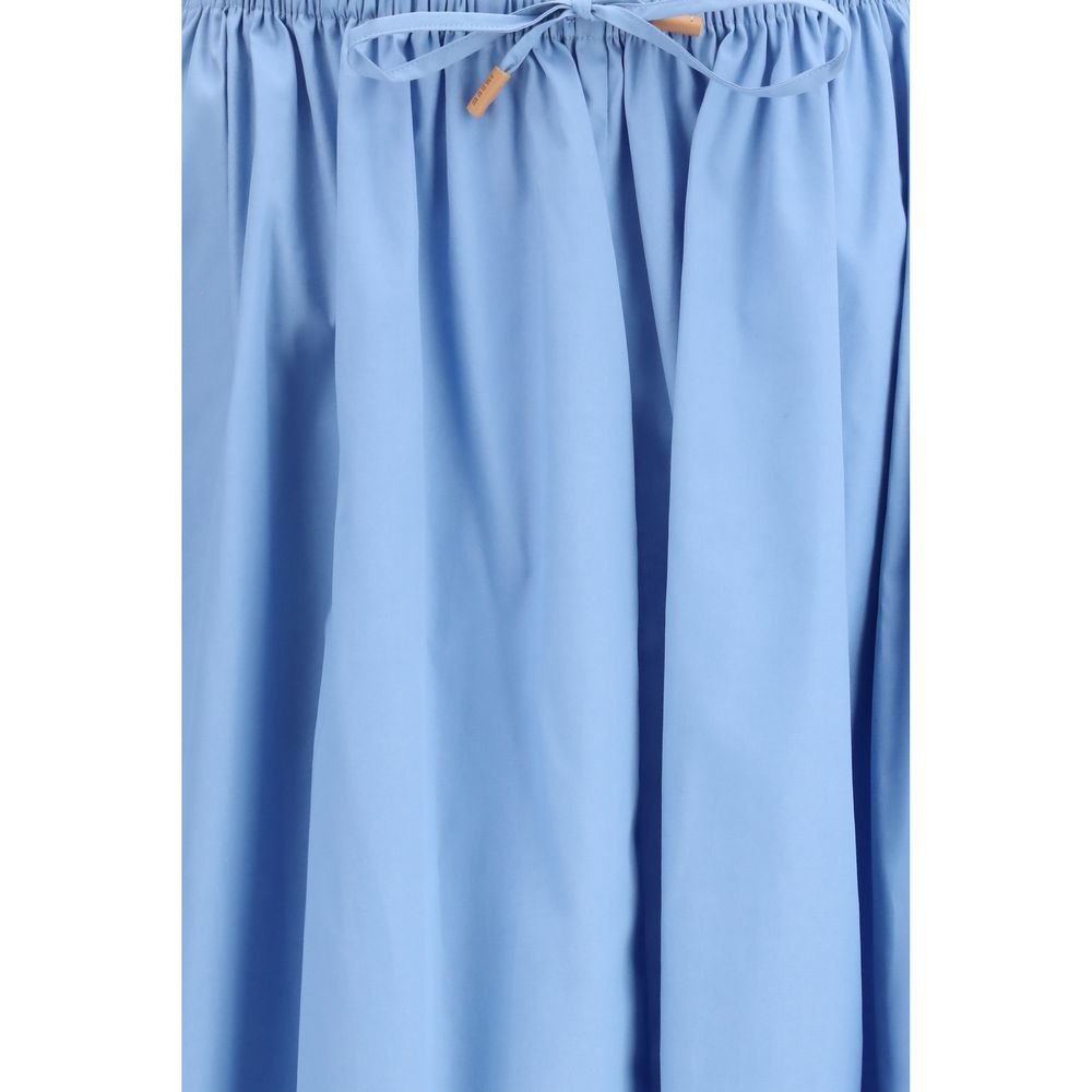 Marni Light Blue Cotton Midi Skirt | Regal Royce