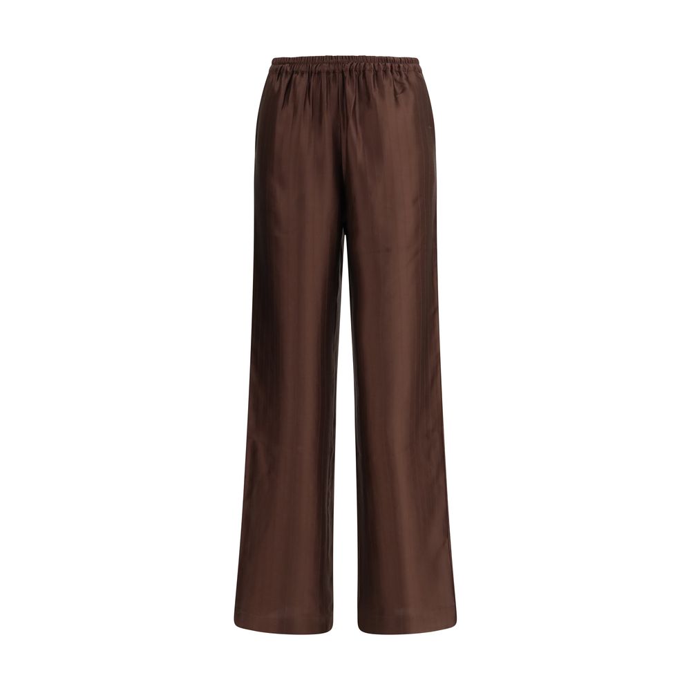 Loulou De Saison Brown Viscose Casual Pants | Regal Royce