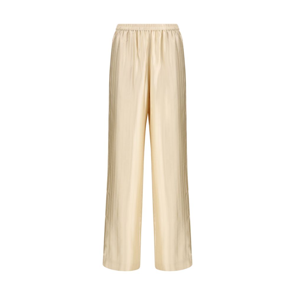 Loulou De Saison Cream Viscose Casual Pants | Regal Royce