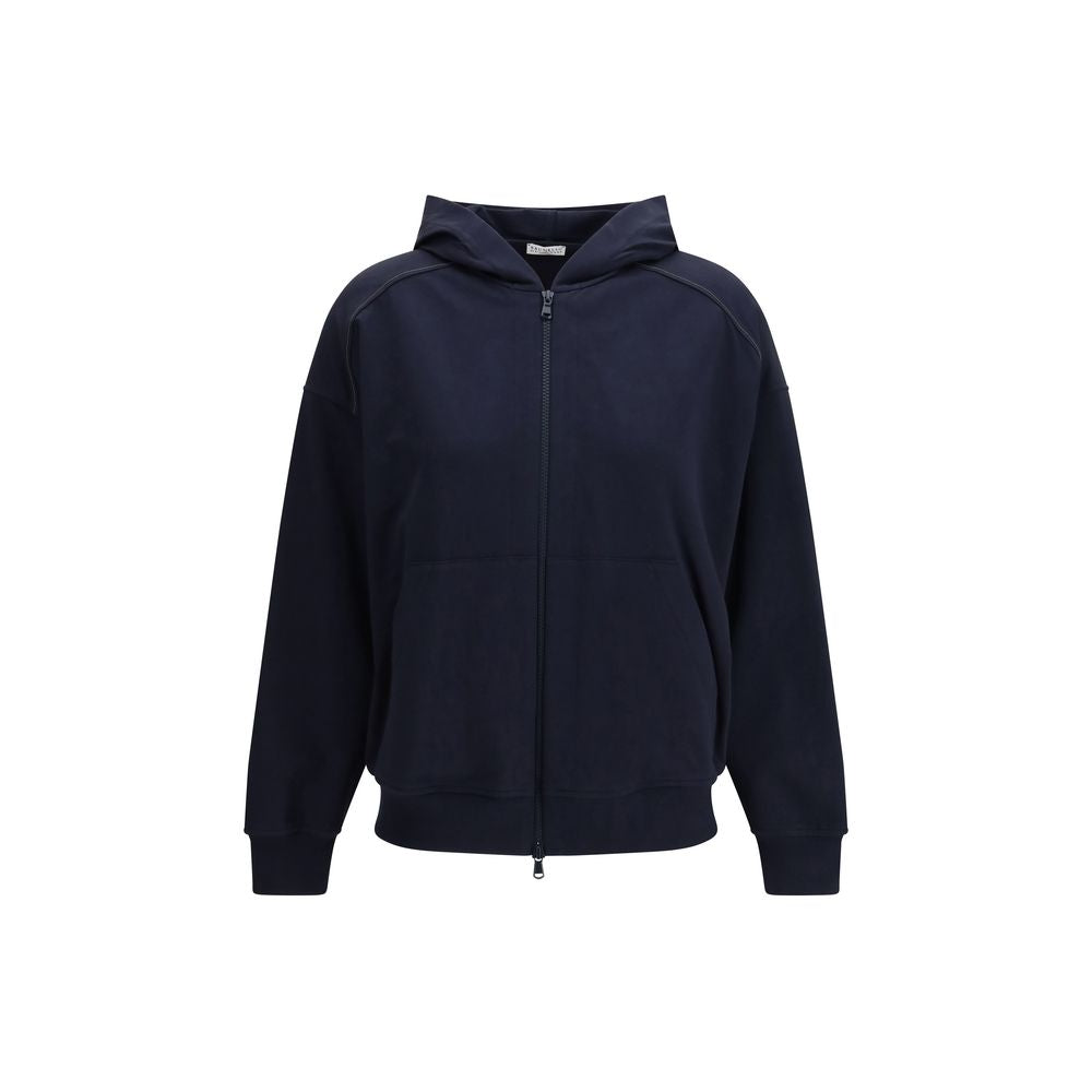 Brunello Cucinelli Blue Cotton Sweatshirt | Regal Royce