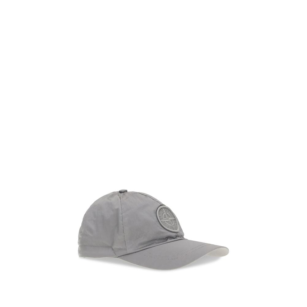 Stone Island Gray Nylon Cap (Baseball Hat) | Regal Royce