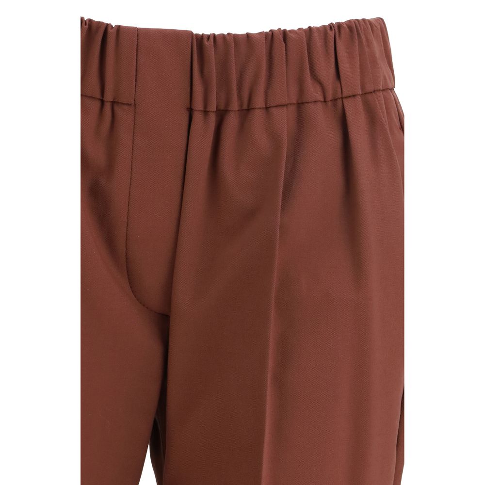 Brunello Cucinelli Multicolor Cotton Casual Pants | Regal Royce