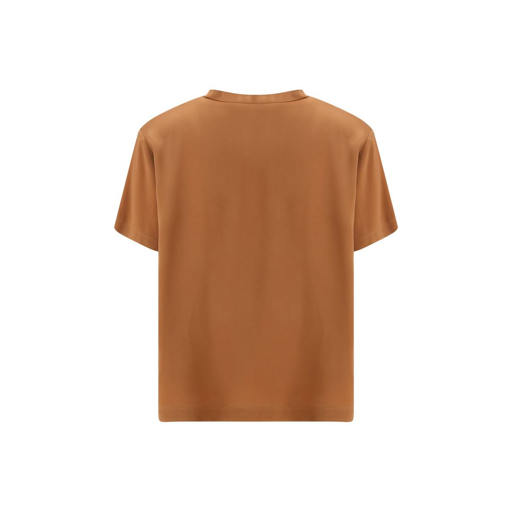 Fabiana Filippi Beige Viscose T-Shirt | Regal Royce