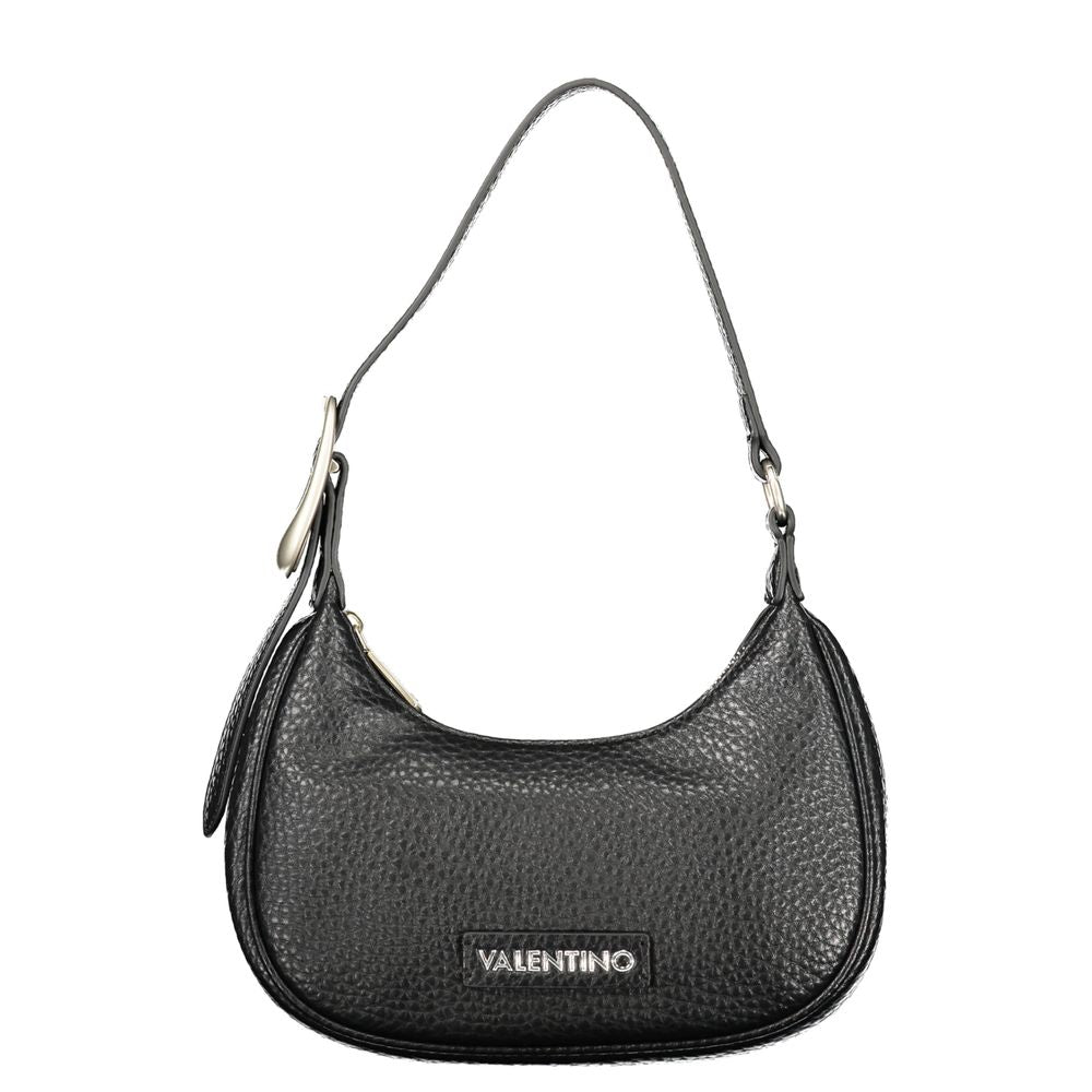 Mario Valentino Black Polyurethane Women Shoulder Bag | Regal Royce