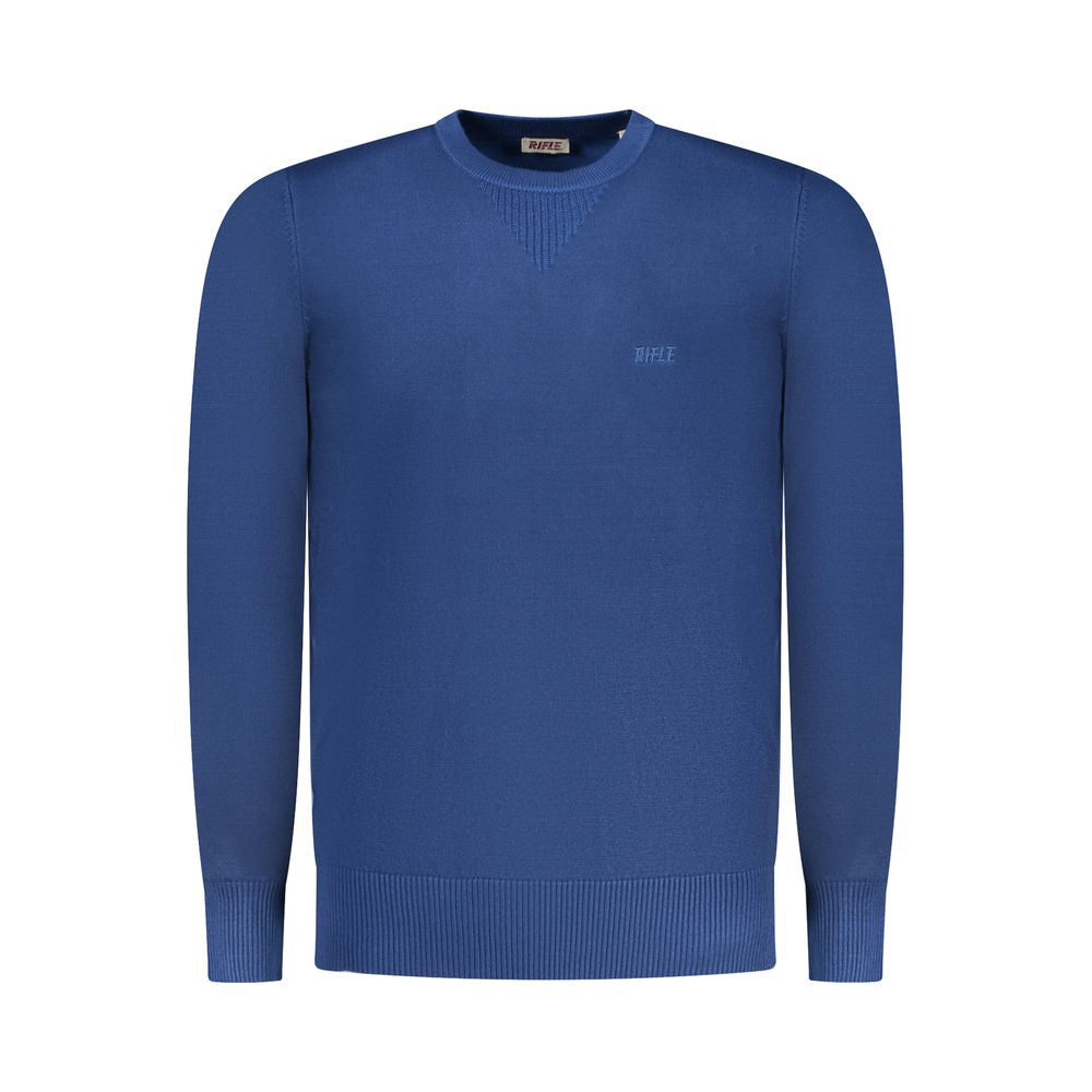 Rifle Blue Viscose Men's Sweater | Regal Royce