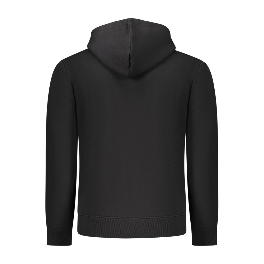 Coveri Moving Black Cotton Men's Hooded Sweatshirt | Regal Royce
